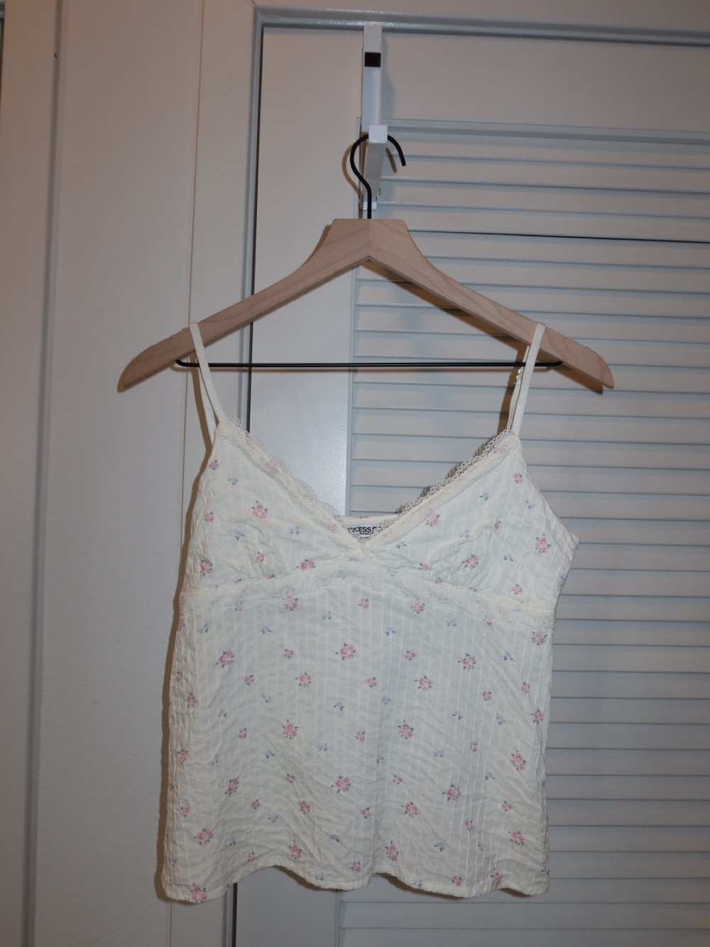 Princess Polly Cream Cami with Pink & Blue Floral Print